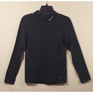 Black Nike Pro Dri-FIT long-sleeve mock neck shirt